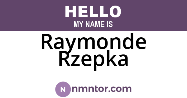 Raymonde Rzepka