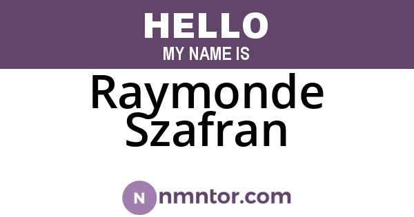 Raymonde Szafran