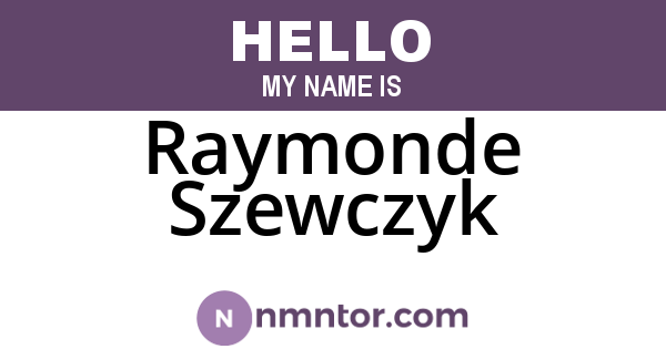 Raymonde Szewczyk