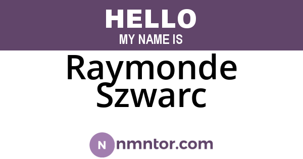 Raymonde Szwarc