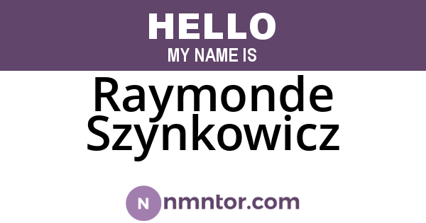 Raymonde Szynkowicz