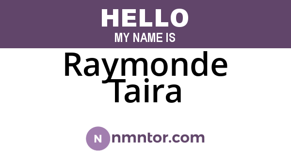 Raymonde Taira