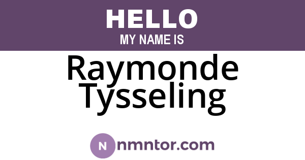 Raymonde Tysseling