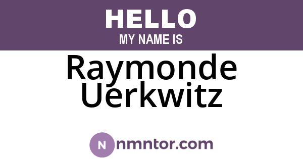 Raymonde Uerkwitz