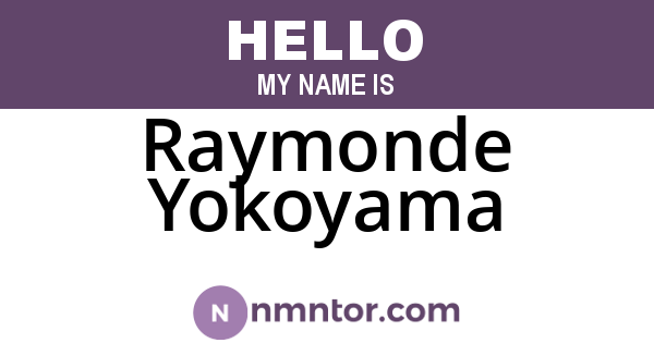 Raymonde Yokoyama