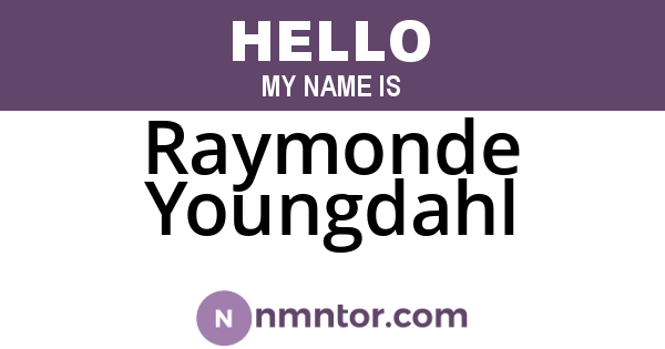 Raymonde Youngdahl