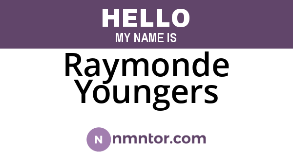 Raymonde Youngers