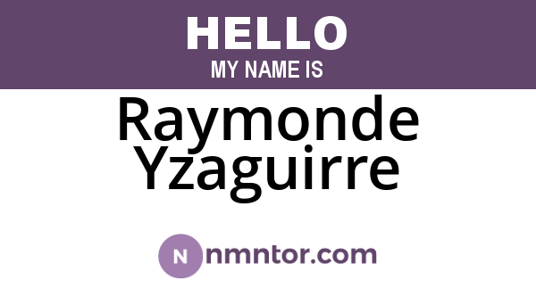 Raymonde Yzaguirre