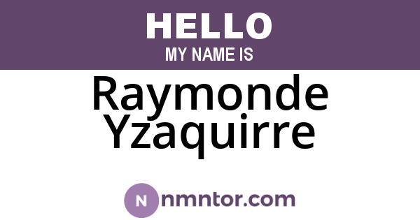 Raymonde Yzaquirre