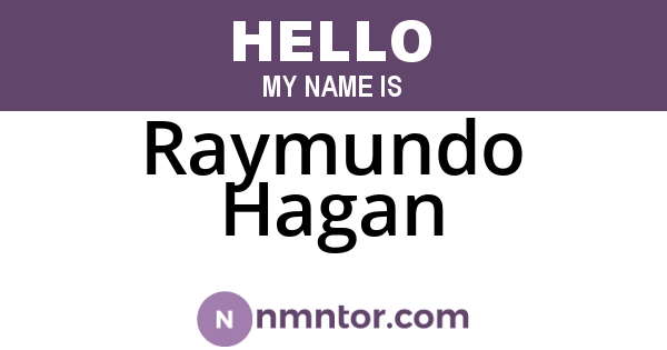 Raymundo Hagan
