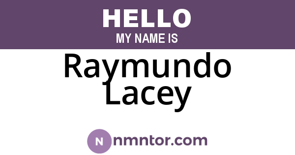 Raymundo Lacey