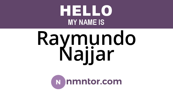 Raymundo Najjar