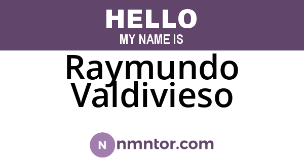 Raymundo Valdivieso