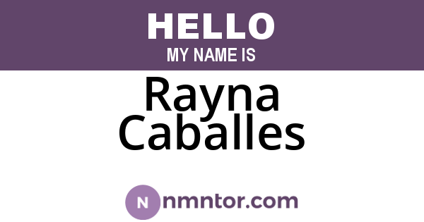 Rayna Caballes