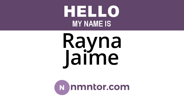 Rayna Jaime