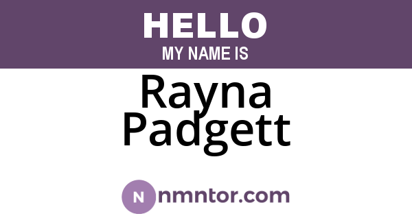 Rayna Padgett