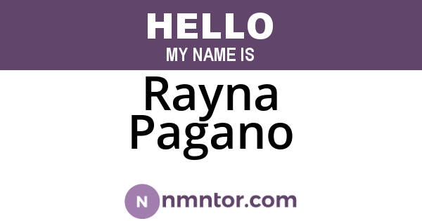 Rayna Pagano