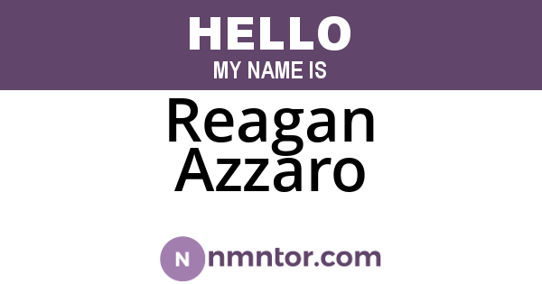 Reagan Azzaro