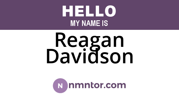 Reagan Davidson