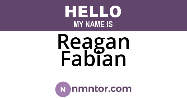 Reagan Fabian