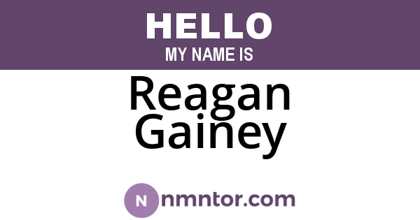 Reagan Gainey