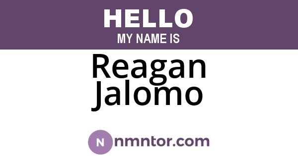Reagan Jalomo