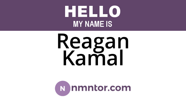 Reagan Kamal