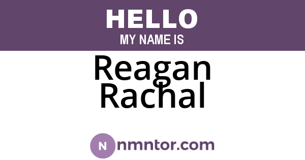 Reagan Rachal