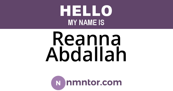 Reanna Abdallah