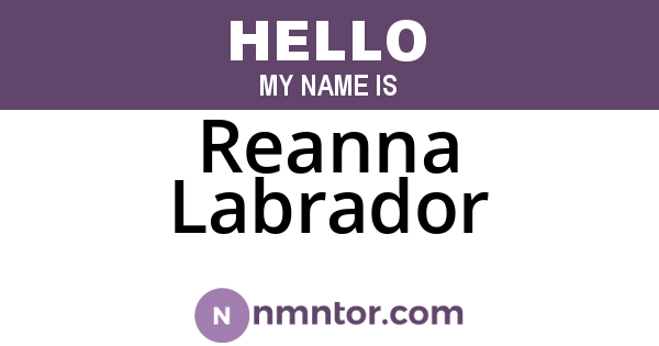 Reanna Labrador