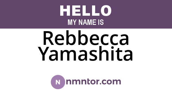Rebbecca Yamashita