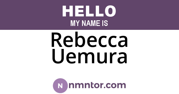 Rebecca Uemura