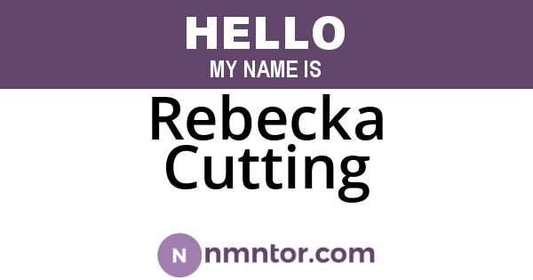 Rebecka Cutting