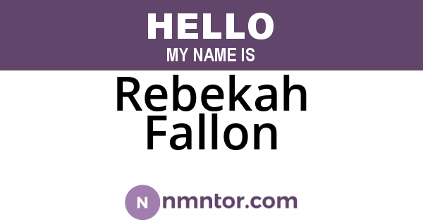 Rebekah Fallon