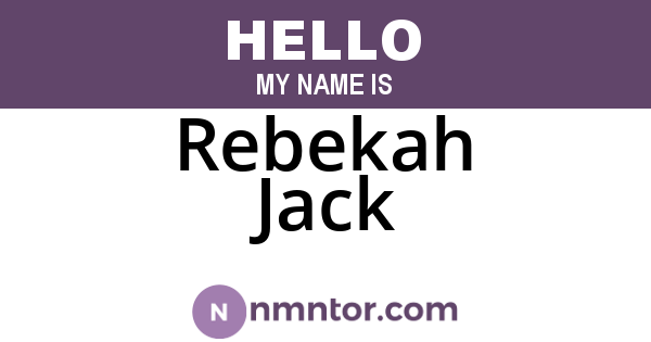 Rebekah Jack