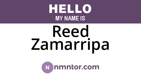 Reed Zamarripa