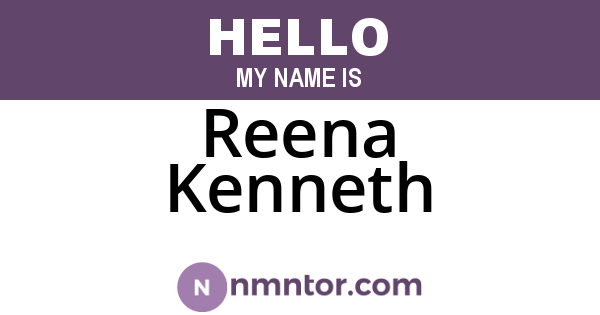 Reena Kenneth