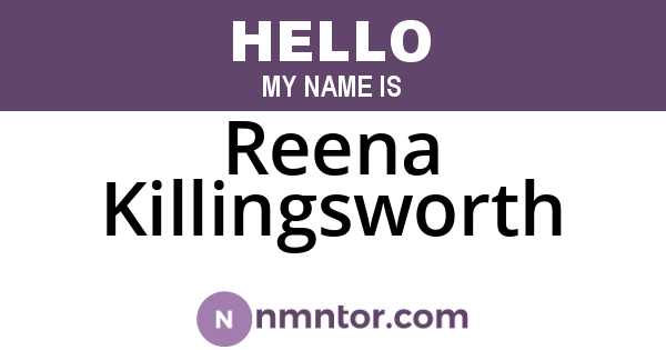 Reena Killingsworth