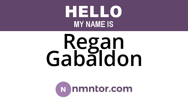 Regan Gabaldon