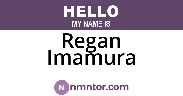 Regan Imamura