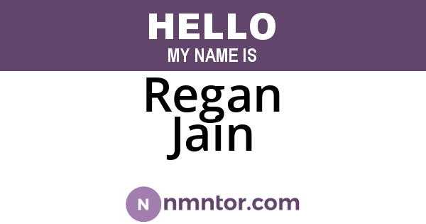 Regan Jain