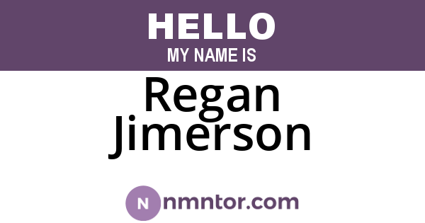 Regan Jimerson
