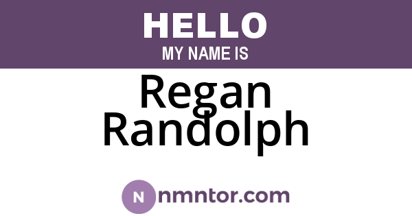 Regan Randolph