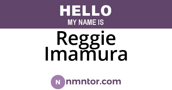Reggie Imamura