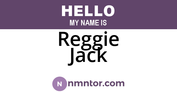 Reggie Jack