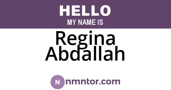 Regina Abdallah