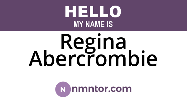 Regina Abercrombie