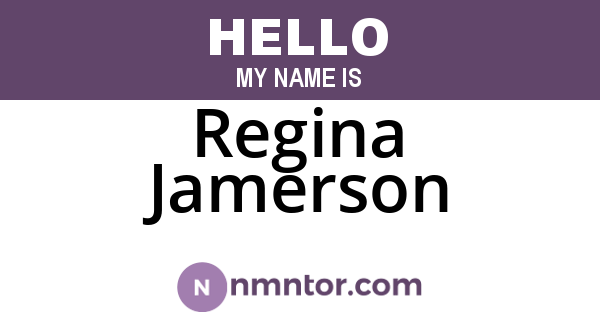 Regina Jamerson