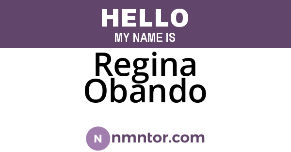 Regina Obando