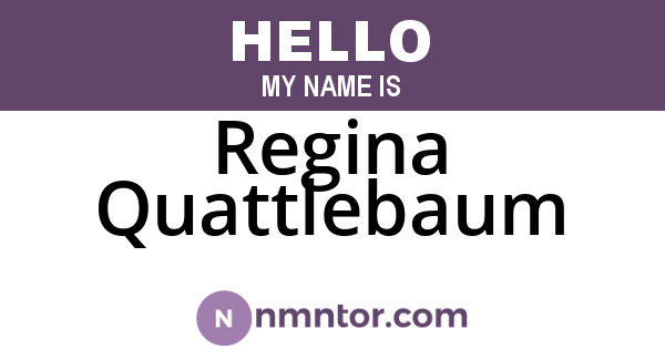 Regina Quattlebaum